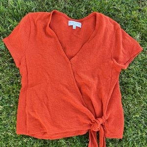 Madewell Texture & Thread Cropped Wrap Size Small